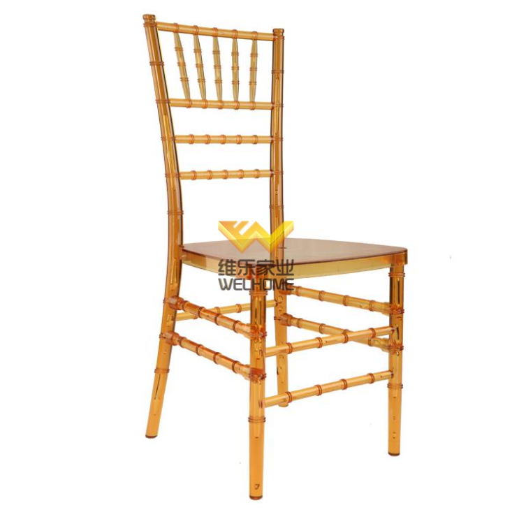 Orange Plastic tiffany chiavari chair for wedding/events